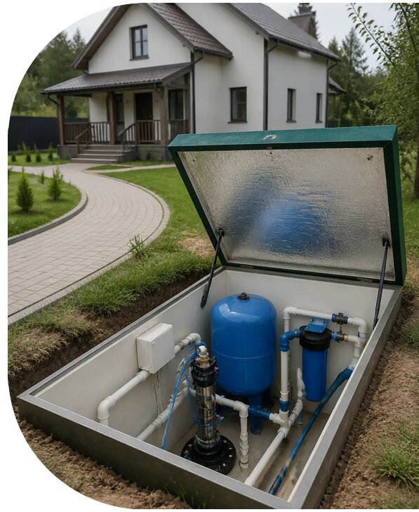 Автономное водоснабжение дома в Пушкине от 155595 р. | АПаруса-Пшк